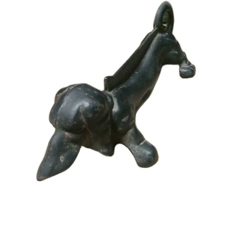 Cast Iron Dachshund Dog Vtg Wienerdog Boot Scraper Figurine‎ 13